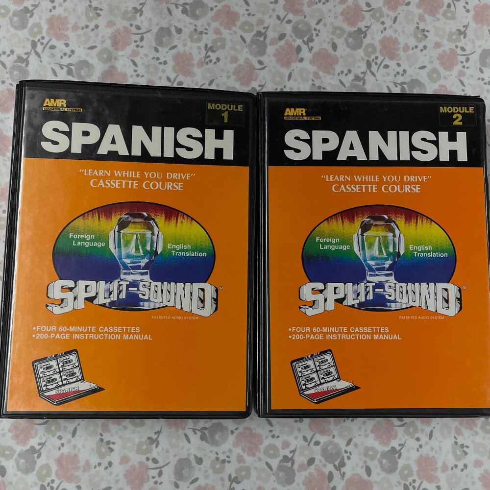 Set 2 Module 1 & 2, Cassettes to Learn to Speak Spanish, incl. original books